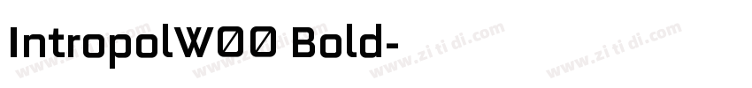 IntropolW00 Bold字体转换